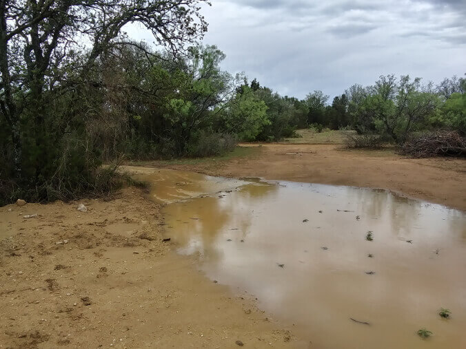 West Tank Overflowing