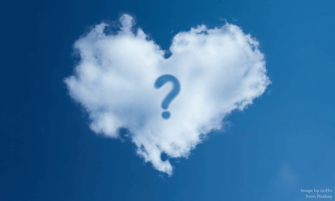 Cloud Heart Question Mark