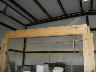 Barn Loft Cross Beam Installed