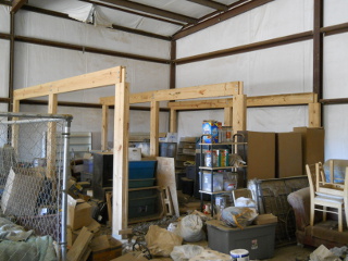 Barn Loft Posts and Cross Beams Complete