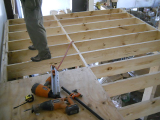 More Floor Joists Extending the Floor