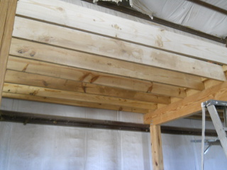 Barn Loft Next Floor Joists in Place