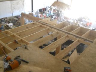 More Barn Loft Floor Joists on Front Section