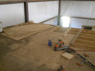 Barn Loft Northwest Corner Floor Joists