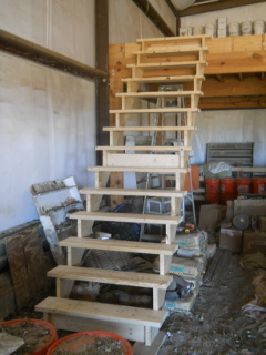 Barn Loft Stairs Steps in Place