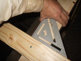 Squaring Leg to Shelf