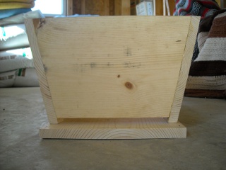 Homemade Top Bar Bee Hive Front Side