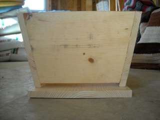 Homemade Top Bar Bee Hive Front Side