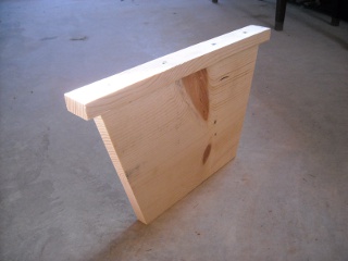 Homemade Top Bar Bee Hive False Back