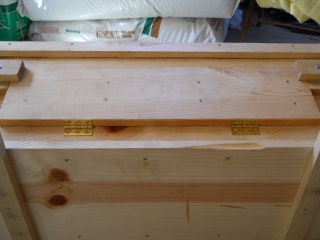 Homemade Top Bar Bee Hive Side Window Hinges