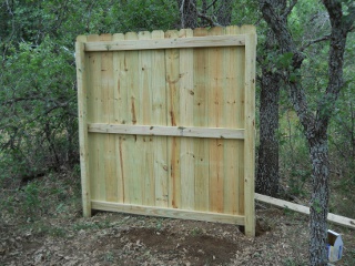 Bees 2012 First Wall of Fenced Area Raised