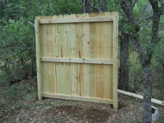 Bees 2012 First Wall of Fenced Area Raised