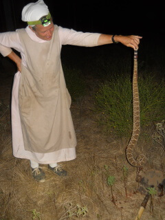 Sue Holding Rattlesnake