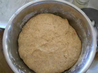 Simple Bread Rolls Dough After Rising