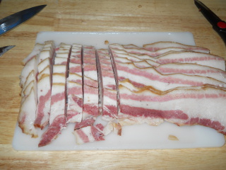 Bacon Cut in Cross Strips