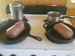 Ground Beef in Pans