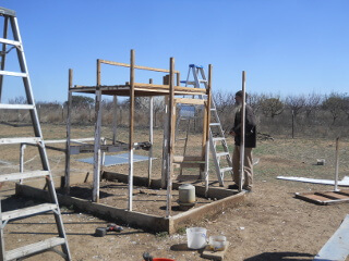 Chicken Tractor Roof, Siding, Back Section Removed