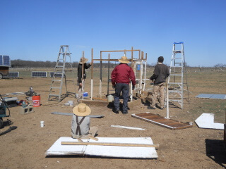 More Chicken Tractor Roof, Siding, Back Section Removed