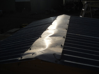 Chicken Tractor Roof Apex Flashing Covering