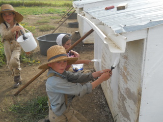 Still More Goat Shed Painting