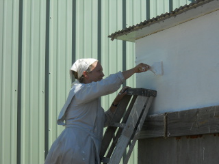 Painting the Cistern Top