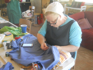 More Sewing On Community Work Day