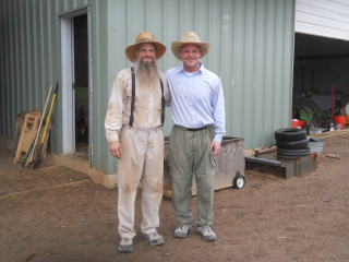 David with His Brother Kevin When He Visited