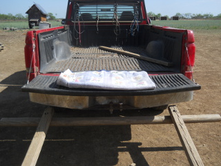 Tailgate Seat for Seed Spreading Person