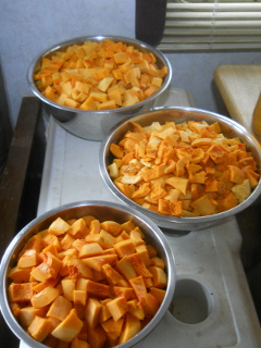 Sliced Up Butternut Squash