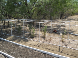 Garden Bed PVC Pipe Shader Frame Complete Over Bed