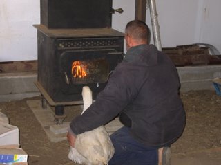 Gary the Gander and Me Fireside