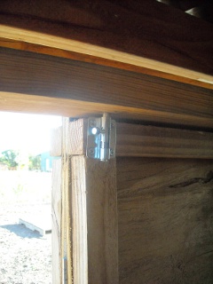 Goat Shed Redesign Main Door Top Bolt Latch