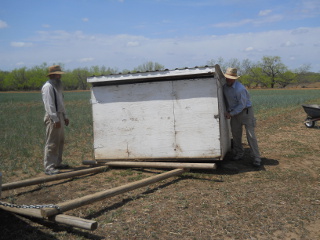 Moving Goat Sheds in the Spring