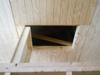 Open Attic Access Door