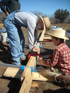 Clamps Set on Foundation Built-up Beam