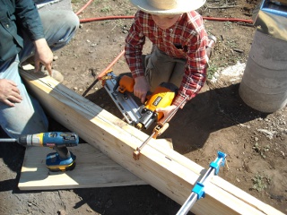 Nailing the Foundation Built-up Beams