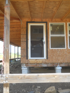 Bedroom Screen Door from Outside