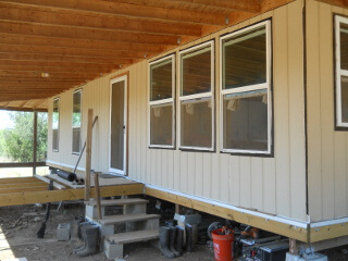 East Lower Siding of House Complete