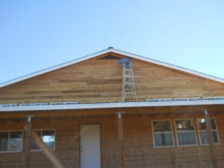 More Installing Siding Near the Roof