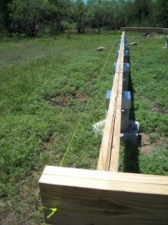 House Floor Outer Joists with Header String