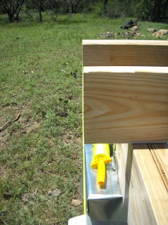 Floor Joist Lined Up with Header String