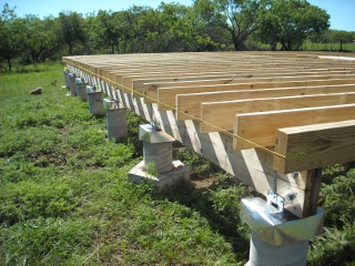 Joists Lined Up with Header String