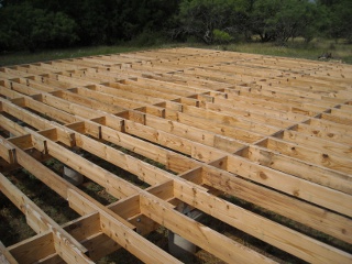 Middle of Completed Floor Joists