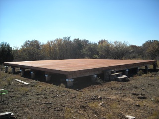 Completed Subfloor Facing Southwest