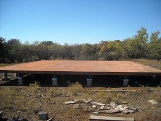 Completed Subfloor Facing West