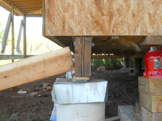 Still More Pushing Beam Vertically with Floor Jack