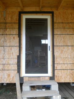 Front Screen Door Installed