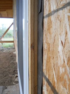 Side View of Screen Door Frame