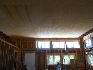 West End of Great Room with Main Paneling Done