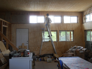 House Kitchen Siding, More East Wall